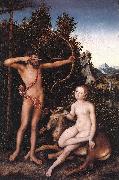 CRANACH, Lucas the Elder Apollo and Diana fdg Spain oil painting reproduction